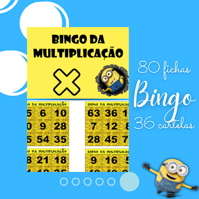 Bingo da Multiplicação  Jogo da tabuada, Memorização, Bingo